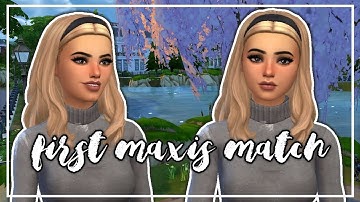The Sims 4: Create A Sim - My first Maxis Match