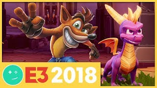 We Played Spyro and Crash Bandicoot DLC! - Kinda Funny Games Impressions E3 2018