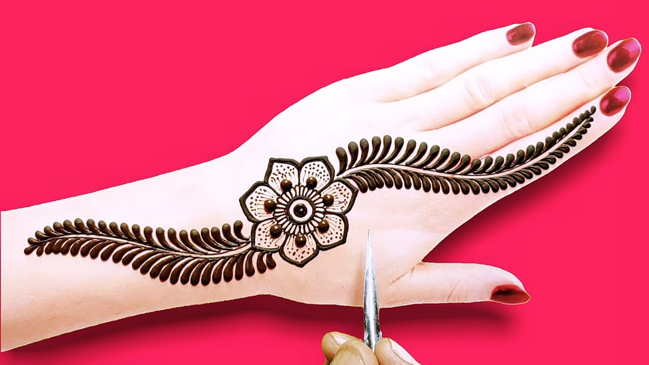 amazing mehndi design-beautiful Arabic back hand mehndi design-Ramzan ...