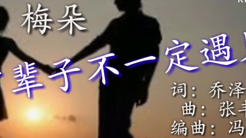 ❤《下辈子不一定遇见》唱出今世不了的情缘！歌词版