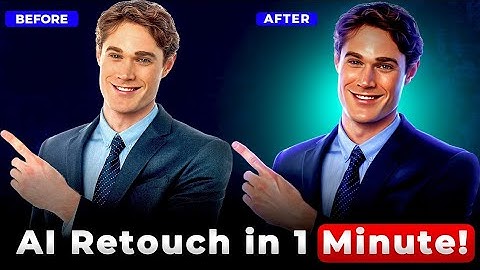 AI Retouch Your Picture in 1 Minute / How to Retouch with AI a Second #retouching #photoshop #Magic