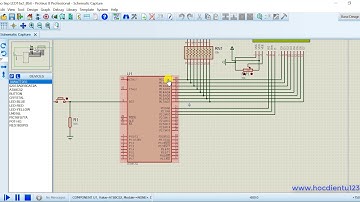 8051|Bài 8.2-AT89C52 giao tiếp với LCD16x2 8bit