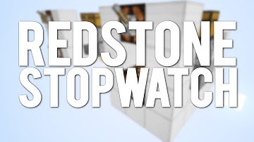 Minecraft: Simple Redstone Stopwatch! [Perfect For Races!]