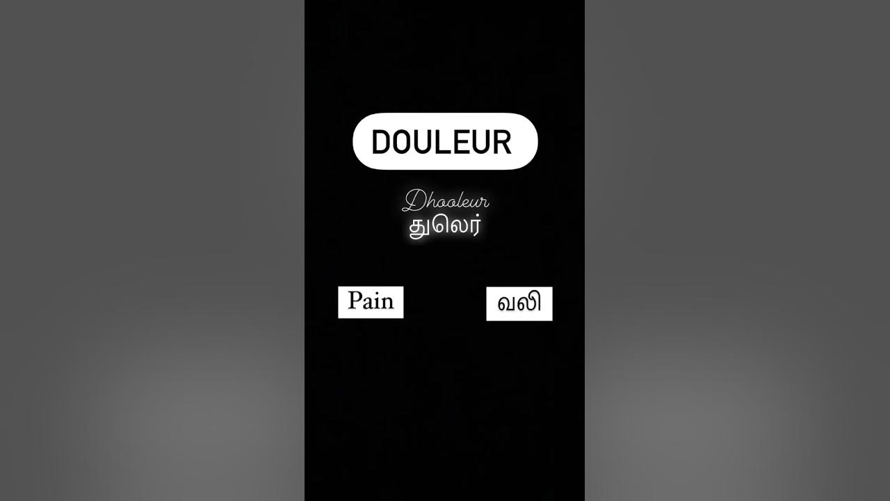 how-to-say-pain-in-french-through-english-and-tamil-pronunciations