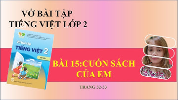 VỞ BÀI TẬP TIẾNG VIỆT LỚP 2/ TRANG 32-33/ BÀI 15 CUỐN SÁCH CỦA EM/ CÔ NA