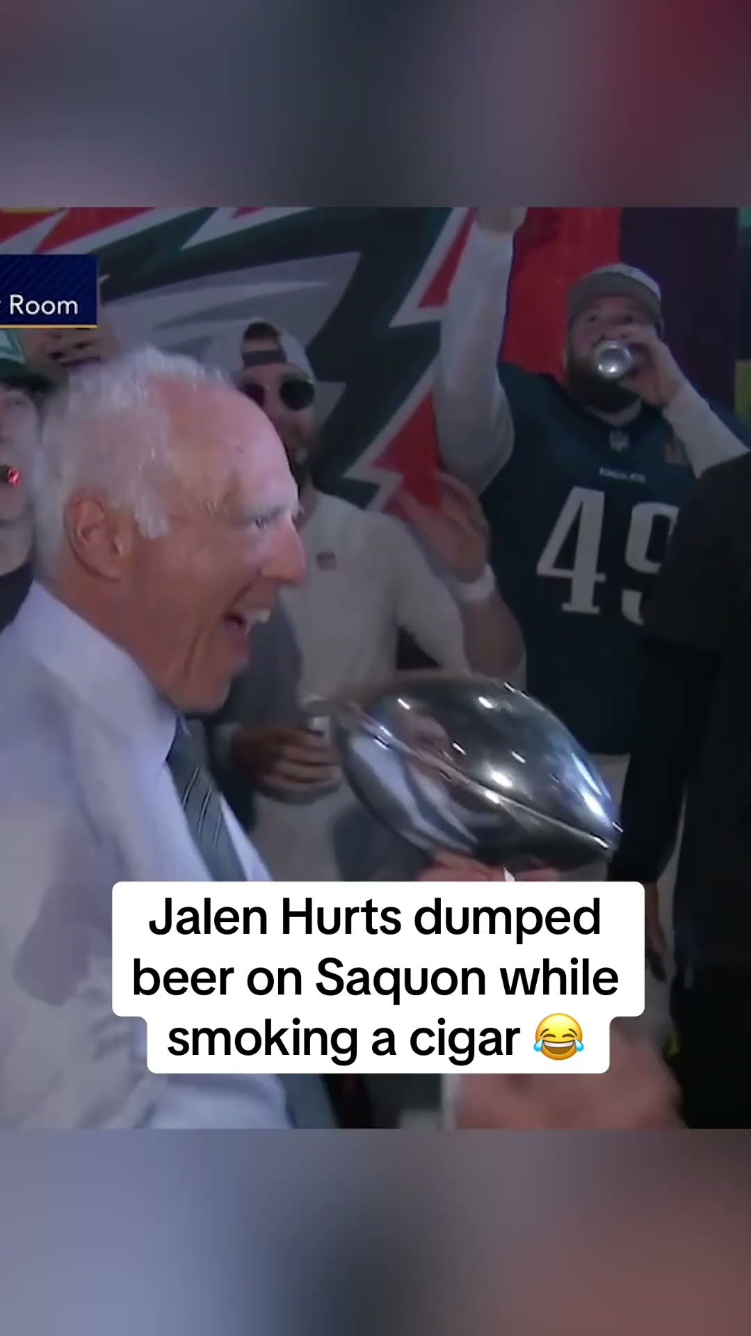 The Eagles locker room is lit ?