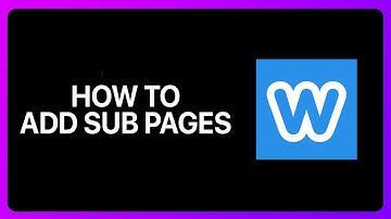 How To Add Sub Pages In Weebly Tutorial
