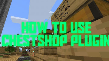 Poketmine - How to use chestshop plugin