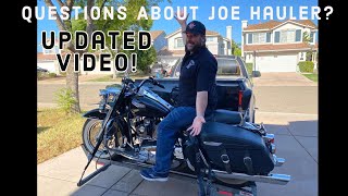No trailer needed with the Joe Hauler. UPDATED!!! Loading your bike alone or with help.