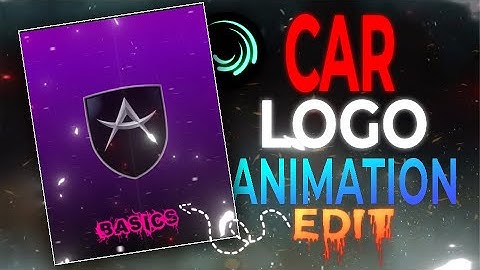 How to Make Car Logo Animation in Alight Motion | Mobile Editing Tutorial | XML in description