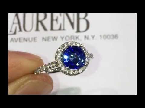 How we make Sapphire Engagement Ring with Diamond Halo