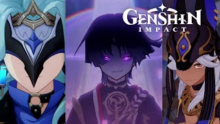 Genshin Impact - катсцены обновления 3.1 [Появление Дотторе, история Скарамуччи, сражение с Сайно]