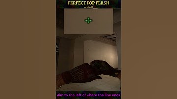 PERFECT POP FLASH on CSGO #shorts #csgo