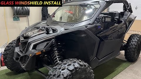 SuperATV Glass Windshield Install - 2022 Can Am Maverick X3 XRS Turbo RR