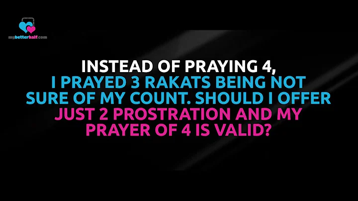 Being in doubt I prayed only 3 rakhas instead of 4, should I offer sujood as sahu? - Assim al hakeem