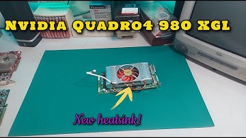 Upgrading a Nvidia Quadro4 980 XGL with a New Heatsink