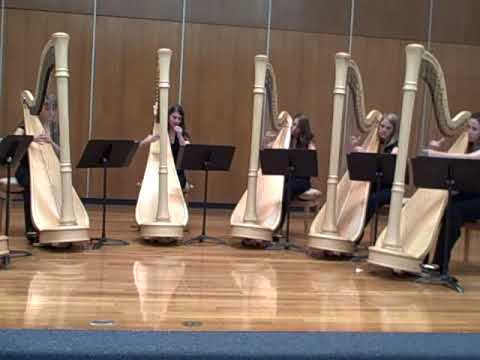 UT Harp Ensemble plays Carlos Salzedo's Fraicheur