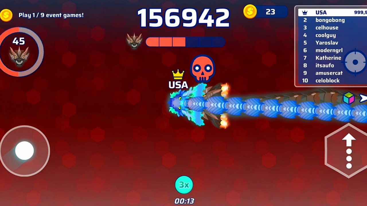 Snake.io modmenu gameplay #394