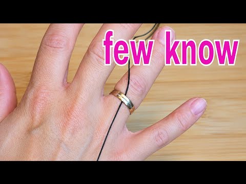 A doctor showed me how to remove the ring that was stuck on my finger