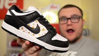 SUPREME LIVE COP! Supreme Nike SB Dunk Low Black Unboxing/First Thoughts!