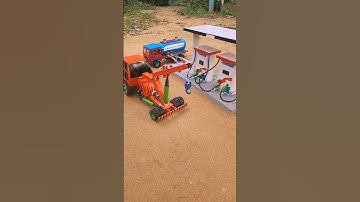 DIY Mini Petrol Pump | Tractor JCB Construction | Science Project #petrolpump #jcb #construction