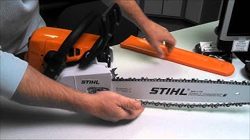 How to Properly Adjust a Chain on a MS250 Stihl Chainsaw