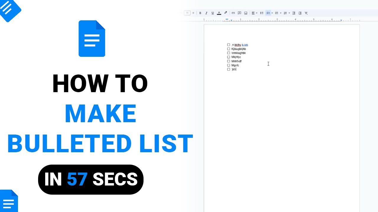 How to Make Bulleted List on Google Docs [NEW] - YouTube