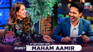 The Night Show with Ayaz Samoo | Maham Aamir | 2nd September 2023 | ARY Zindagi