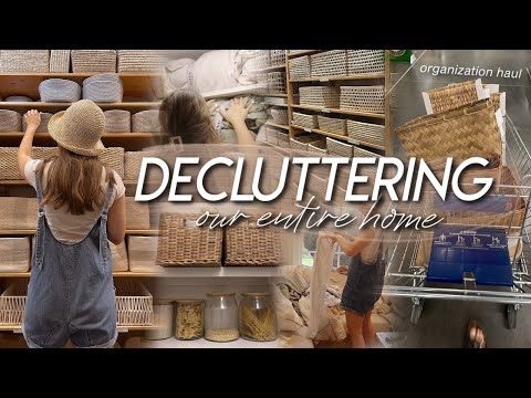 DECLUTTER AND ORGANIZE WITH ME | whole house declutter, IKEA organization haul, \u0026 organizing!