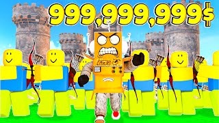 ПОСТРОИЛ СУПЕР АРМИЮ НУБОВ для ЗАЩИТЫ ЗАМКА! ROBLOX Castle