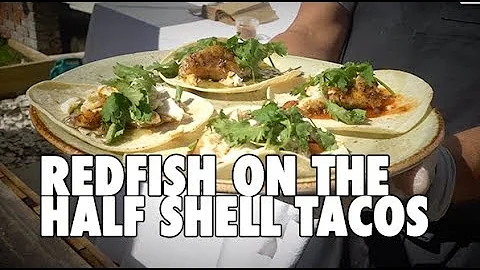 MOST DELICIOUS Redfish on the Half Shell Taco Reci...