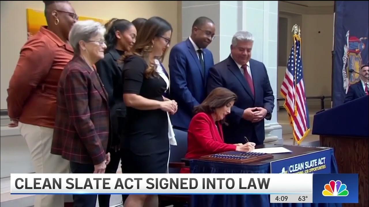 Clean Slate Act Signed Into Law YouTube