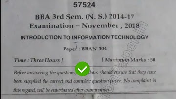 [2018] Mdu BBA 3rd Sem Production & Information Technology Question Paper #MduQuestionPaper