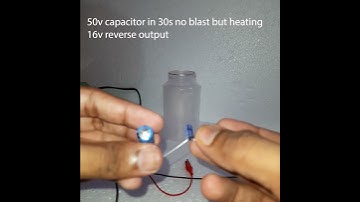 CAPACITOR BOMB 🔥 | DO NOT TRY THIS AT HOME | REVERSE POLARITY ELECTROLYTE #shorts