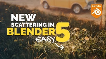 How to Create Nature with Blender 5.0 Scattering Modifier