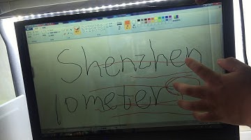 Test video for 19 inch transparent lcd display with IR multi touch frame