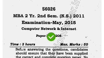 2015 Mdu MBA 2nd Sem Computer Network & Internet Question Paper