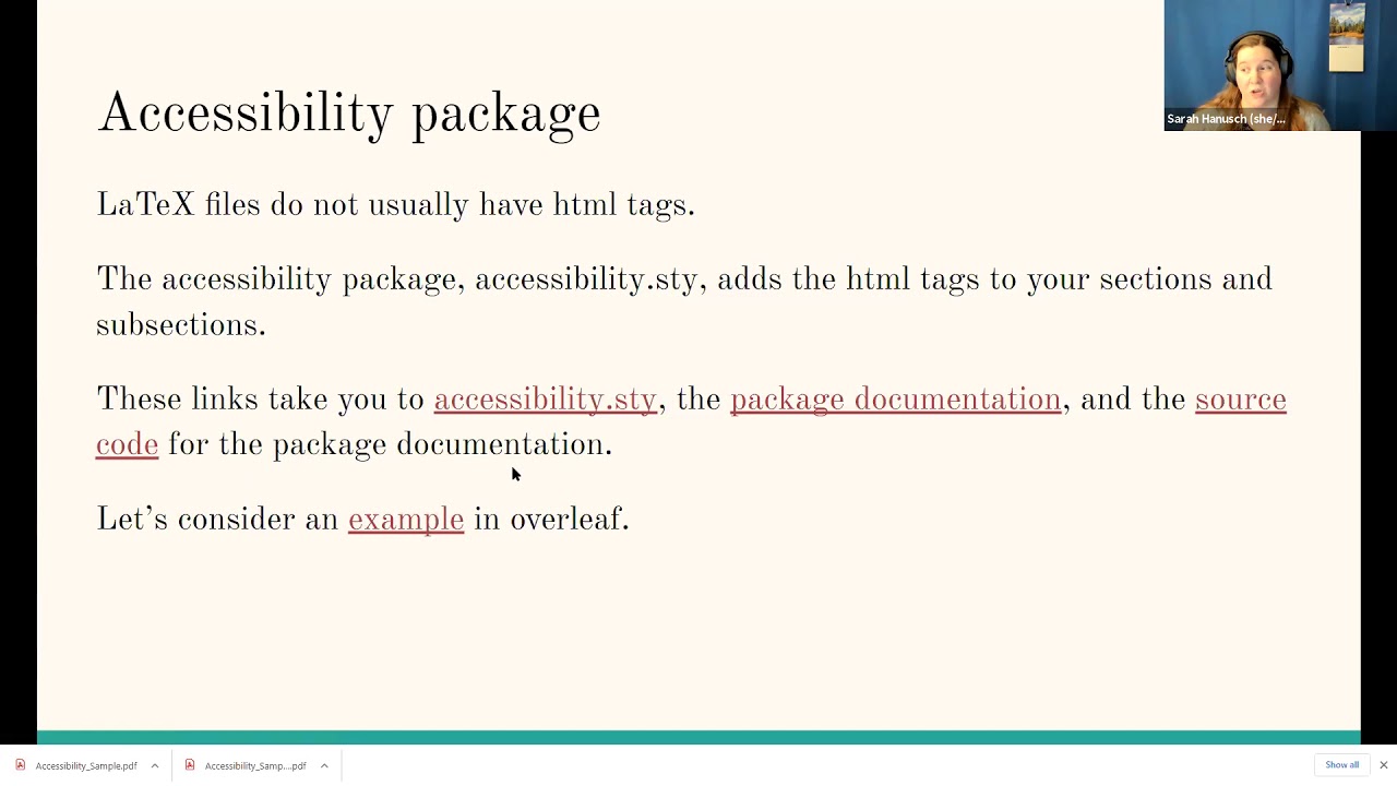 98. The Accessibility Package in LaTeX - YouTube