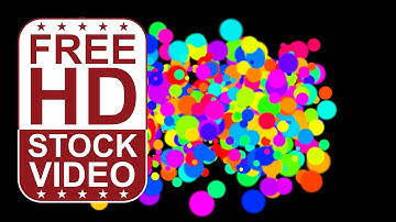 Free Stock Videos – abstract animated colorful dots circles spinning pulsing scaling moving