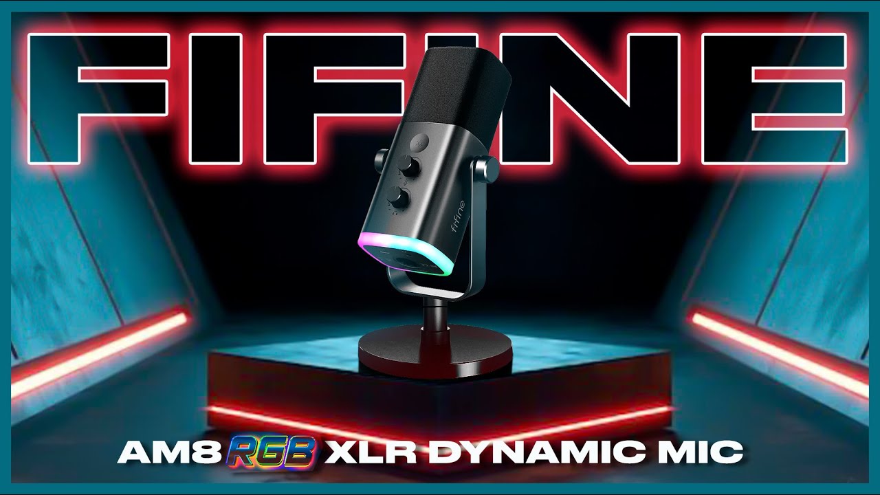 FIFINE AM8 XLR/USB Gaming Microphone Test Review 