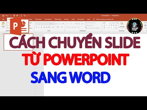 Cách chuyển powerpoint sang word