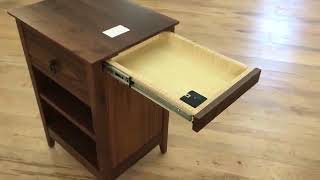 QLine Secret Agent Nightstand with hidden drawers360p