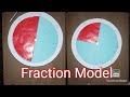 Maths working model on fraction | Fraction model | Working model of fraction