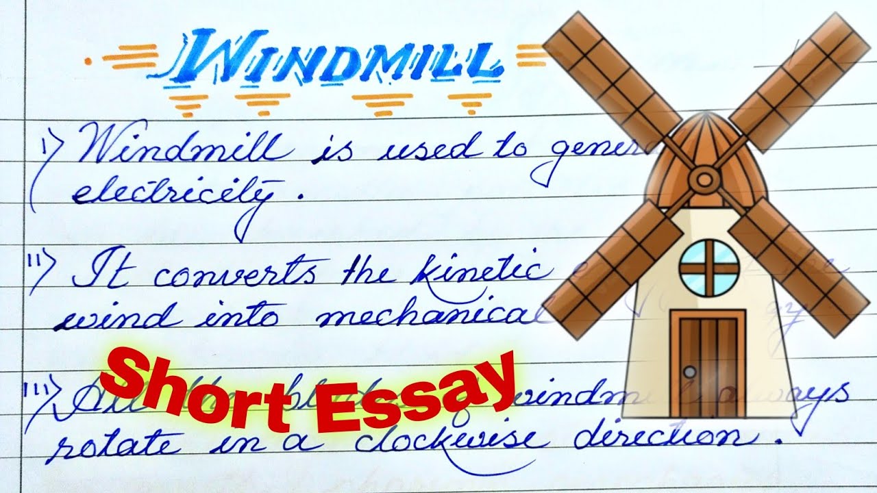 essay on windmill
