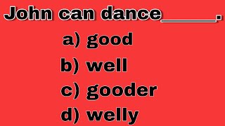 [1-25] ENGLISH QUESTIONS MIXED GRAMMAR QUIZ | Adjectives and Adverbs PRACTICE
