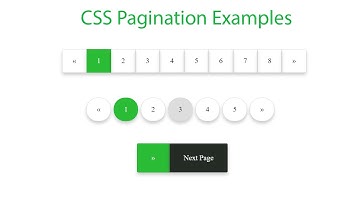 Creating pagination with HTML5 and CSS3