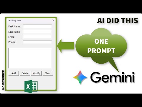 AI Built This Excel Form for Me (Using Just One Prompt)