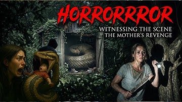Horror, Witnessing The Scene of The Child Being Eaten By A Giant Python and The Mother