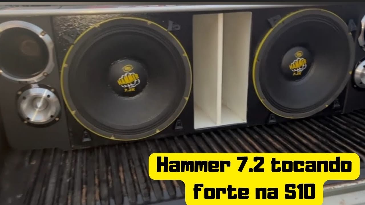 Hammer 7.2 de 15” tocando forte na S10 #psound #erosaltofalantes