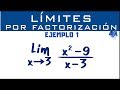 Solución de límites por factorización | Ejemplo 1